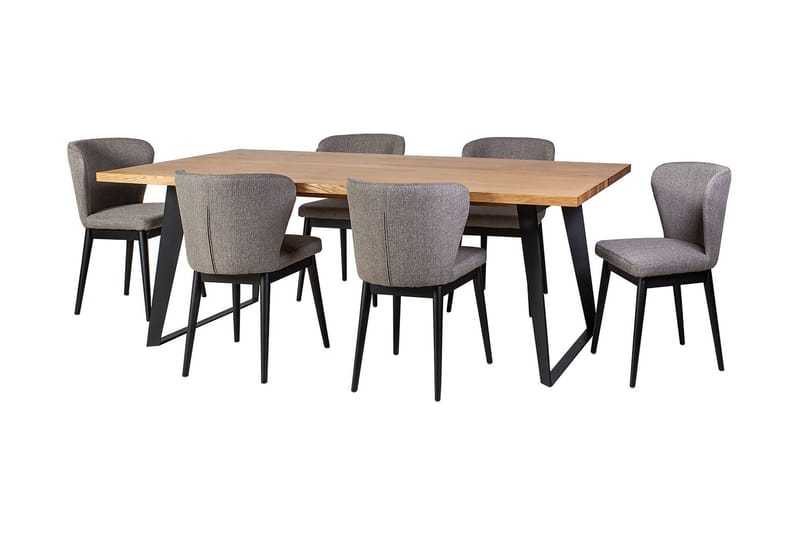 Matgrupp Lisbon med 6 stolar - Möbler - Bord & matgrupper - Matbord & köksbord