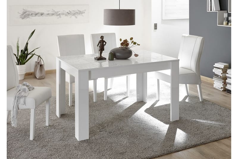 Mironne Förlängningsbart Matbord 180 cm - Vit - Möbler - Bord & matgrupper - Matbord & köksbord