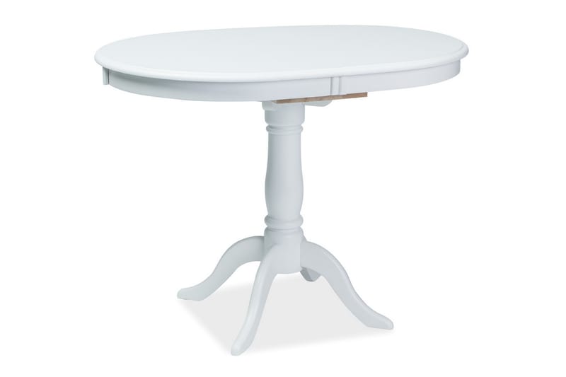 Onzato Förlängningsbart Matbord 100 cm Ovalt - Vit - Möbler - Bord & matgrupper - Matbord & köksbord
