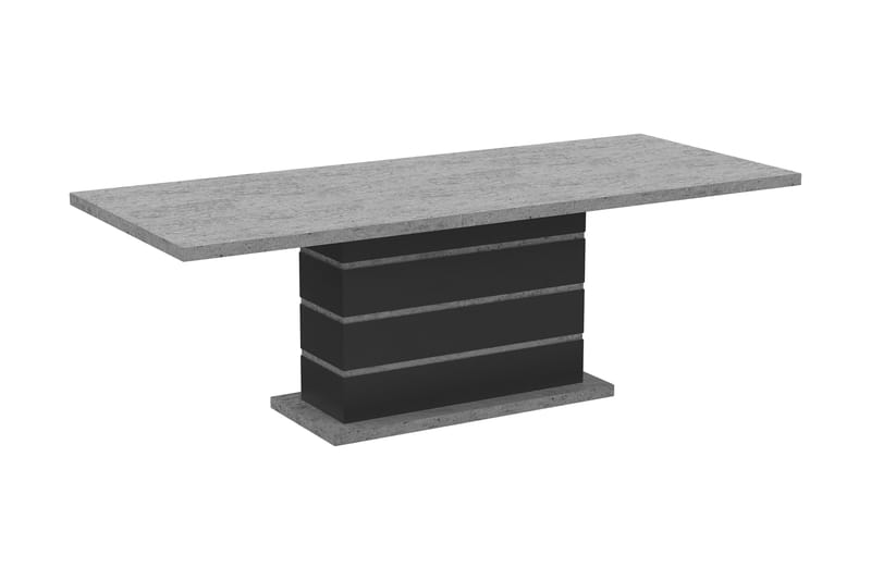 Ratliff Förlängningsbart Matbord 180/220 cm - Grå/Svart - Möbler - Bord & matgrupper - Matbord & köksbord