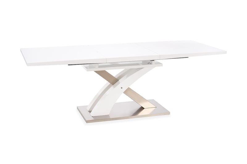 Sandor Förlängningsbart Matbord 160 cm - Vit - Möbler - Bord & matgrupper - Matbord & köksbord