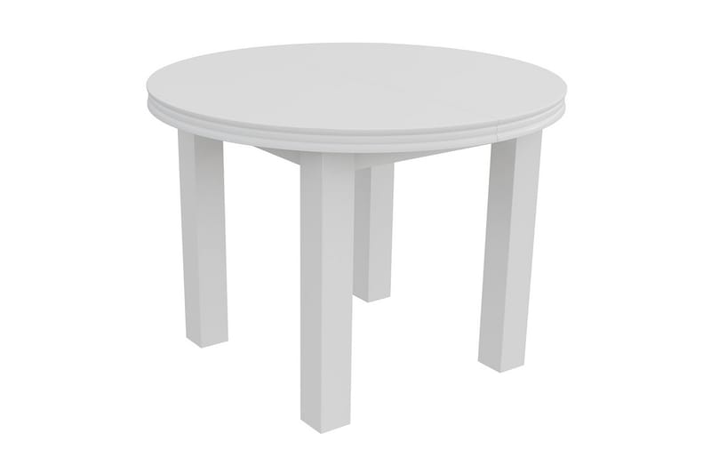 Tabell Förlängningsbart matbord 100 cm - Vit - Möbler - Bord & matgrupper - Matbord & köksbord