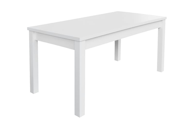 Tabell Förlängningsbart Matbord 160x80x78 cm - Vit - Möbler - Bord & matgrupper - Matbord & köksbord