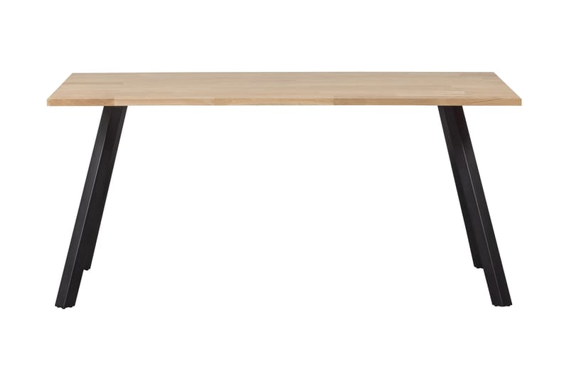 Tablo Matbord A-Formade Ben 160 cm Obehandlat - Ek/Svart - Möbler - Bord & matgrupper - Matbord & köksbord