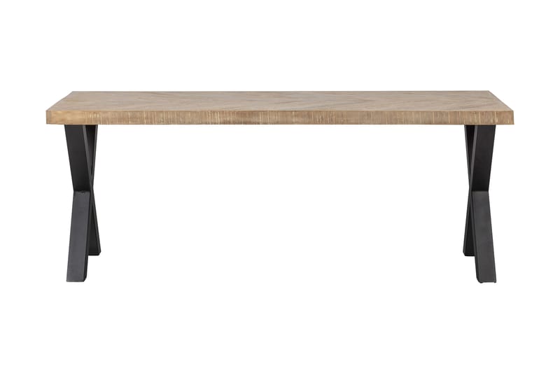 Tablo Matbord X-Formade Ben 200 cm - Spetskypert/Natur/Svart - Möbler - Bord & matgrupper - Bordstillbehör - Bordsskiva