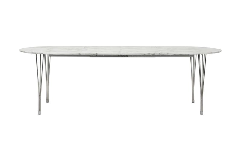 Tyson Förlängningsbart Matbord 160 cm Ovalt - Marmor/Krom - Möbler - Bord & matgrupper - Matbord & köksbord