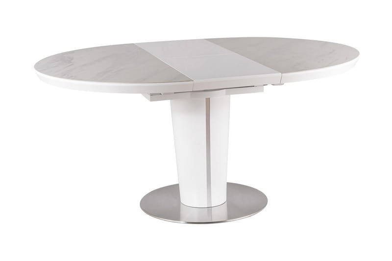 Wilora Förlängningsbart Matbord 120 cm Runt - Keramik/Ljus - Möbler - Bord & matgrupper - Matbord & köksbord