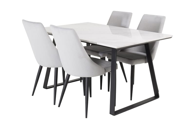 Admira Matgrupp med 4 Ludde Matstol - Möbler - Bord & matgrupper - Matbord & köksbord
