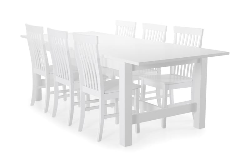 Altea Matbord med 6 st Augusta stolar - Vit - Möbler - Bord & matgrupper - Matgrupper
