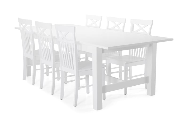 Altea Matbord med 6 st Michigan stolar - Vit - Möbler - Bord & matgrupper - Matgrupper