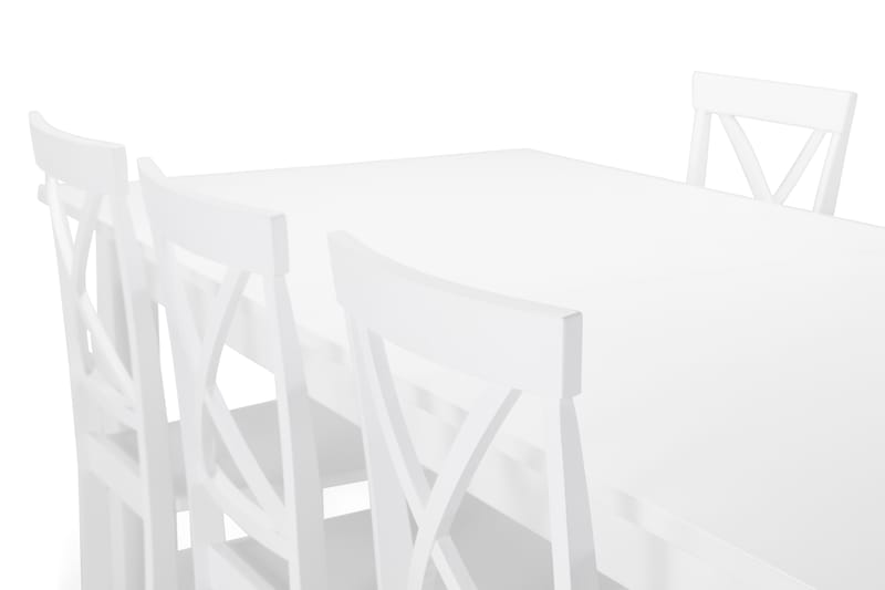 Altea Matbord med 6 st Mirimar stolar - Vit - Möbler - Bord & matgrupper - Matgrupper