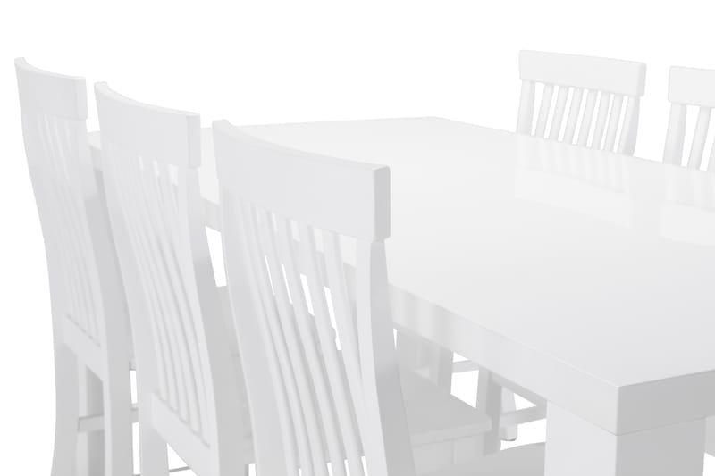 Cibus Matbord med 6 st Augusta stolar - Vit - Möbler - Bord & matgrupper - Matgrupper