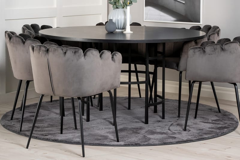 Copenhagen Matgrupp med 6 Limhamn Matstolar Grå - Furniture Fashion - Möbler - Bord & matgrupper - Matgrupper
