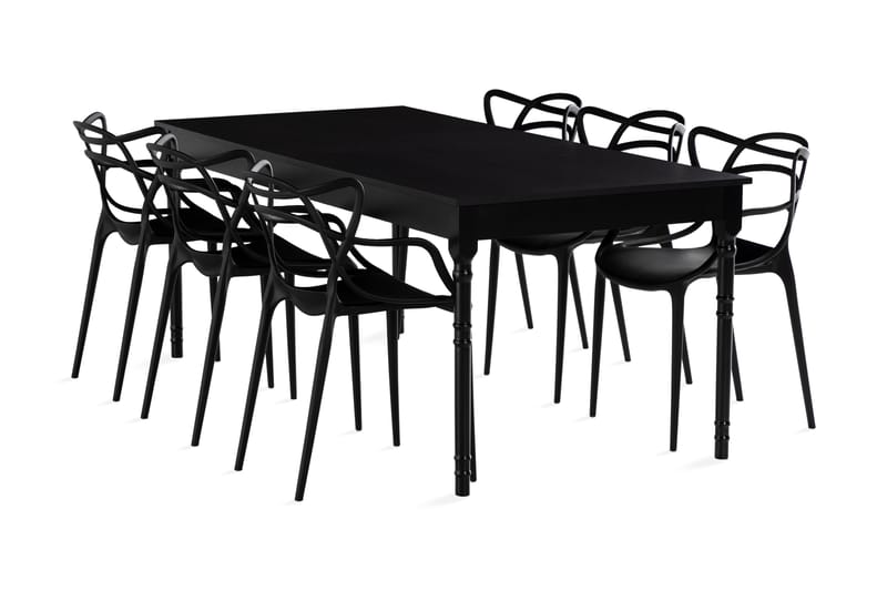 Erin Förlängningsbart Matbord 200 cm 6 Daye Karmstol - Möbler - Bord & matgrupper - Matgrupper