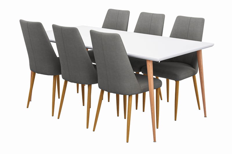 Farler Matbord 180 cm med 6 st Angsta Matstol - Möbler - Bord & matgrupper - Matgrupper