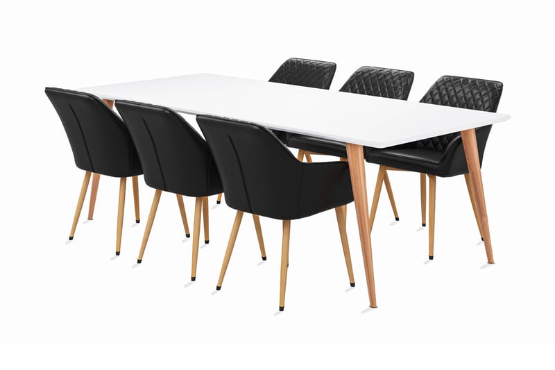 Farler Matbord 180 cm med 6 st Valleviken Karmstol - Möbler - Bord & matgrupper - Matgrupper