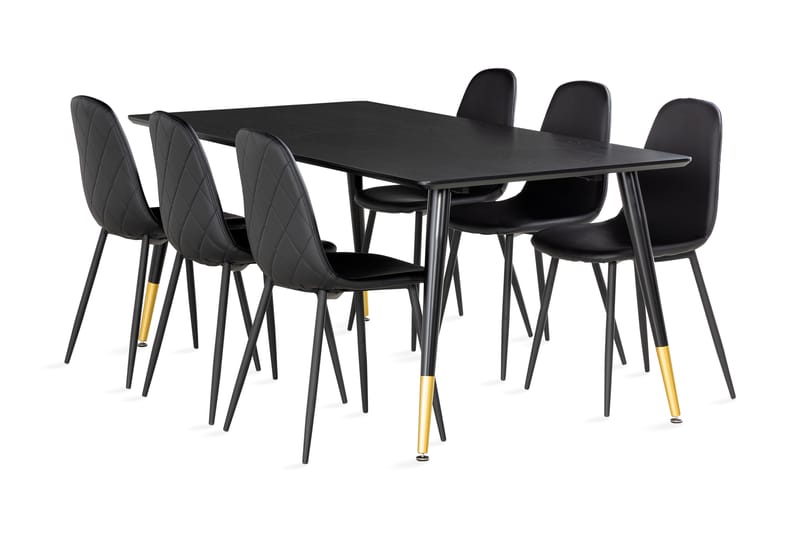 Filipstad Matbord 180 cm med 6 Nibe Matstol - Möbler - Bord & matgrupper - Matgrupper
