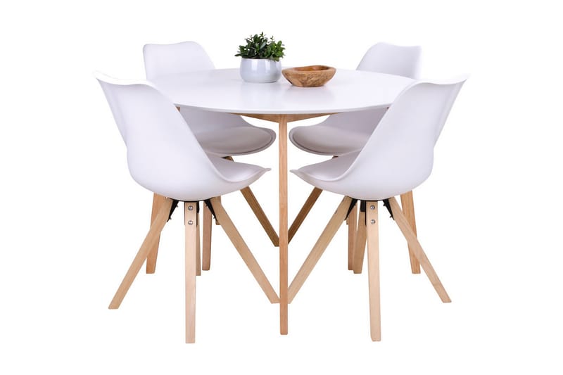 Grassle Matgrupp 105 cm med 4 st Greenwoodi stolar - Möbler - Bord & matgrupper - Matgrupper