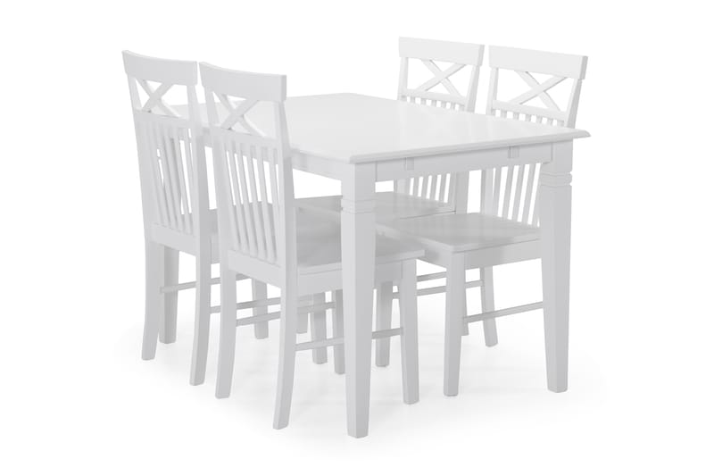 Hartford Matbord med 4 st Michigan stolar - Vit - Möbler - Bord & matgrupper - Matgrupper