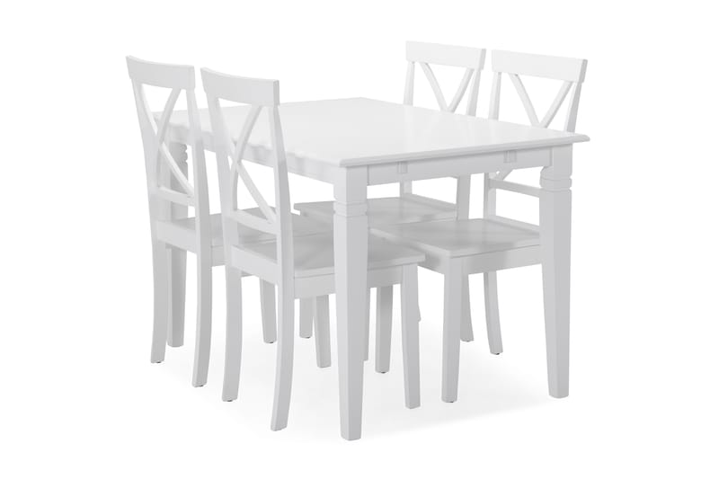 Hartford Matbord med 4 st Mirimar stolar - Vit - Möbler - Stolar & fåtöljer - Matstol & köksstol