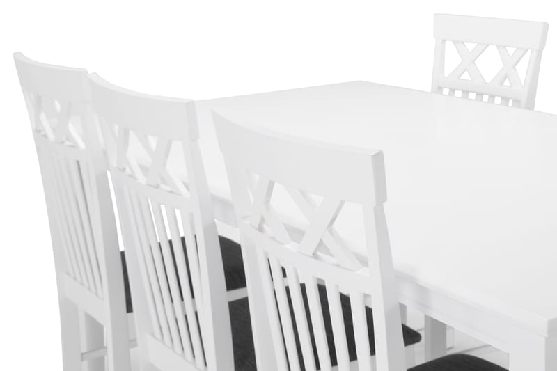 Hartford Matbord med 6 st Rebecka stolar - Vit - Möbler - Bord & matgrupper - Matgrupper