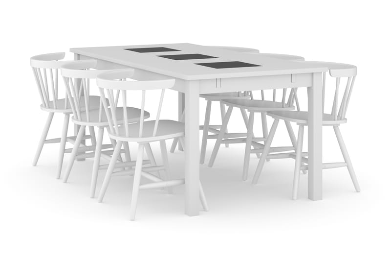 Jasmin Förlängningsbart Matbord 180 cm med 6 st Varisa Matst - Möbler - Bord & matgrupper - Matgrupper