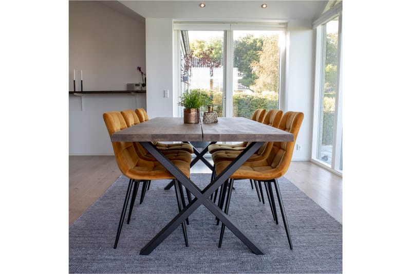 Joes Matgrupp 200 cm med 6 st Gasquet stolar - Möbler - Bord & matgrupper - Matgrupper