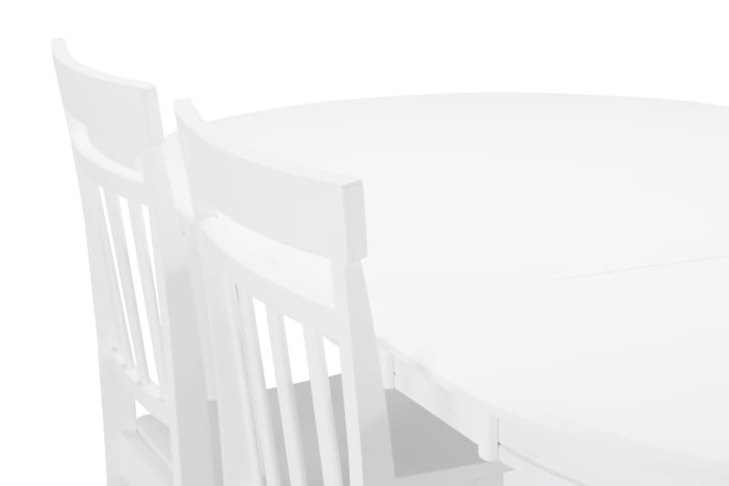 Läckö Förlängningsbart Matbord 150 cm Ovalt - Vit - Möbler - Bord & matgrupper - Matgrupper