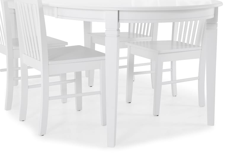 Läckö Matbord med 4 st Michigan stolar - Vit - Möbler - Bord & matgrupper - Matgrupper
