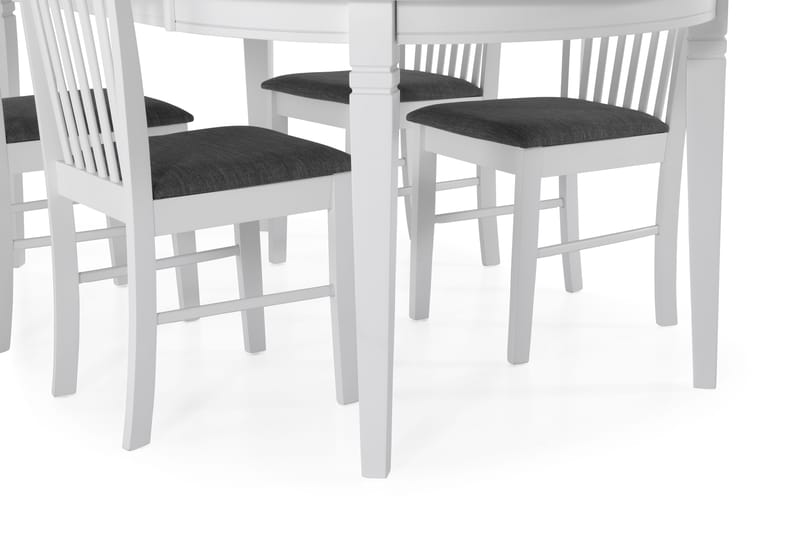 Läckö Matbord med 4 st Rebecka stolar - Vit - Möbler - Bord & matgrupper - Matgrupper