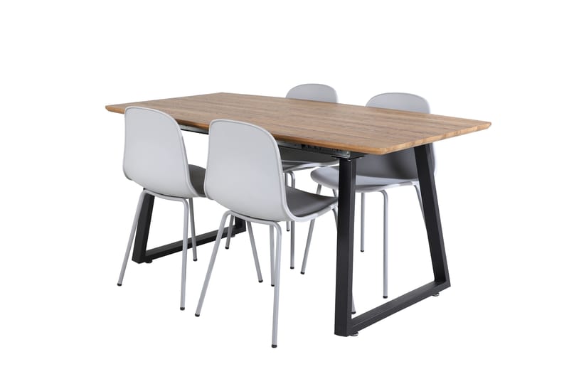 Leah Förlängningsbart Matbord med 4 st Kullersbro Matstol - Möbler - Bord & matgrupper - Matgrupper