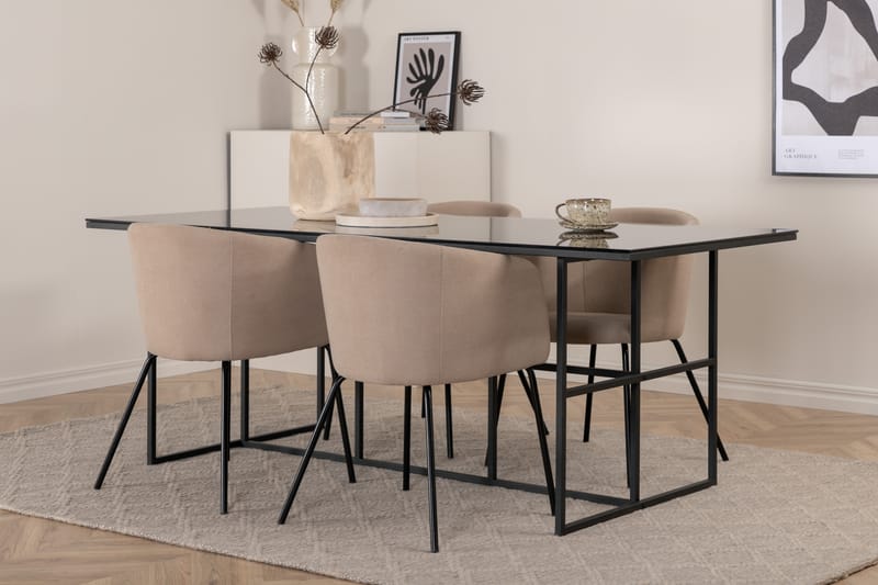Leif matbord med 4st Berit matstol - Möbler - Bord & matgrupper - Matgrupper