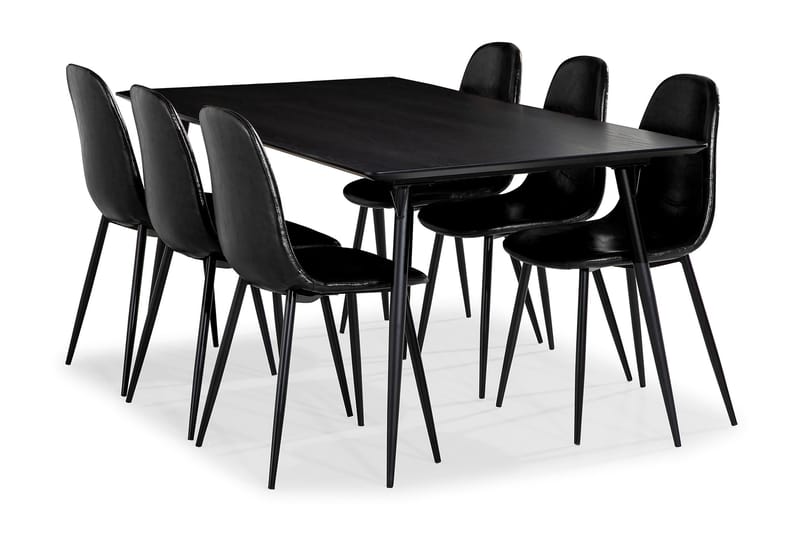 Lilo Matbord Med 6 st Nibe Matstol - Möbler - Bord & matgrupper - Matgrupper