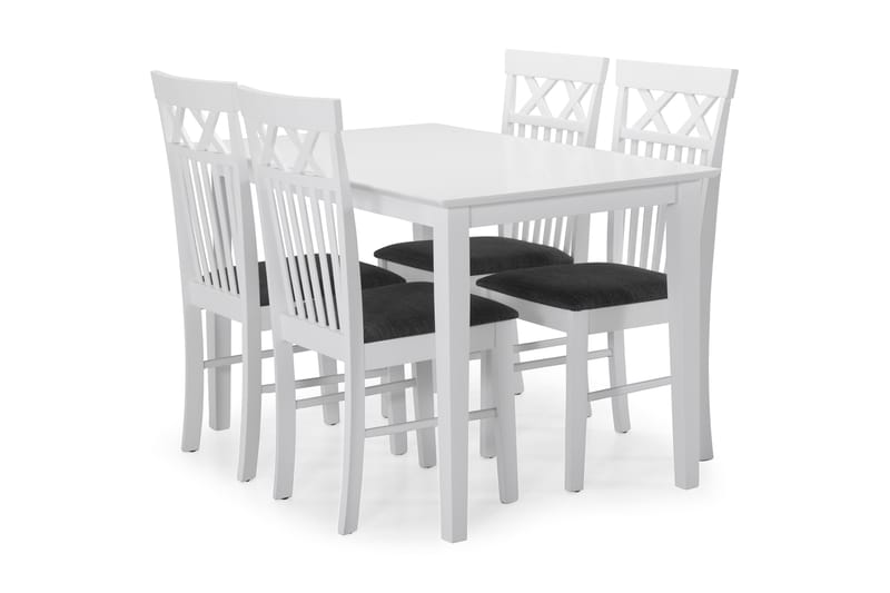 Michigan Matbord med 4 st Rebecka stolar - Vit - Möbler - Bord & matgrupper - Matbord & köksbord