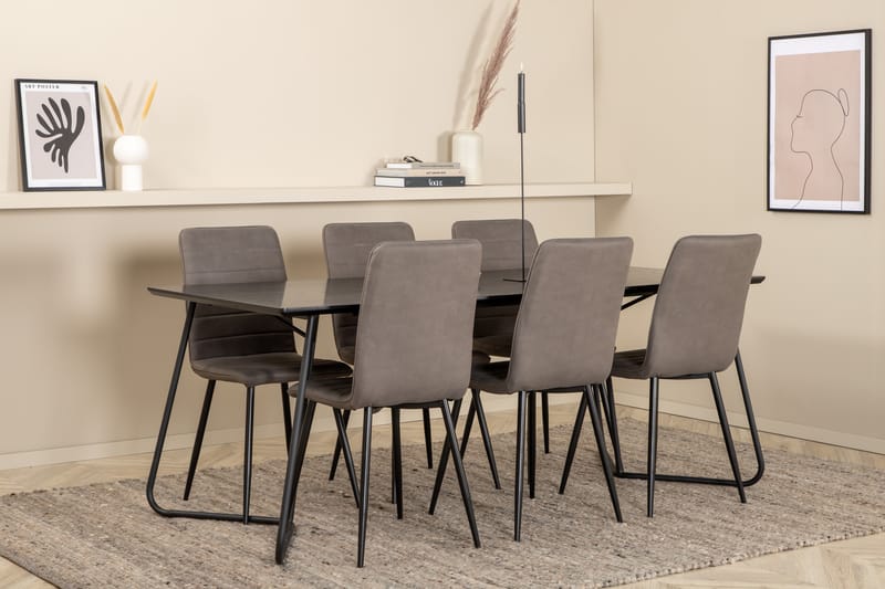 Pippi matbord med 6st Windu Lyx matstol - Möbler - Bord & matgrupper - Matbord & köksbord
