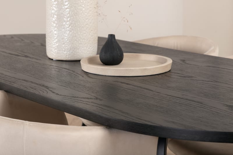 Skate ovalt matbord med 4st Berit matstol - Möbler - Bord & matgrupper - Matgrupper