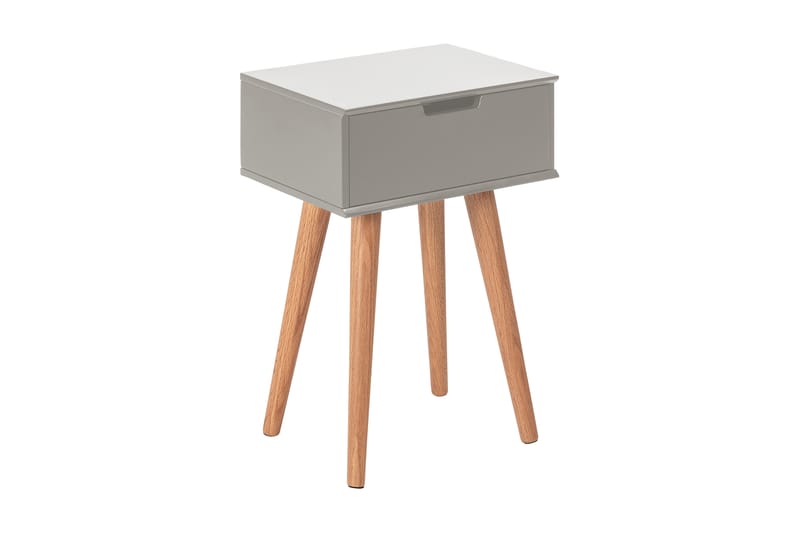 Gillian Sängbord 40 cm Låda - Grå/Natur - Möbler - Bord - Sängbord & nattduksbord