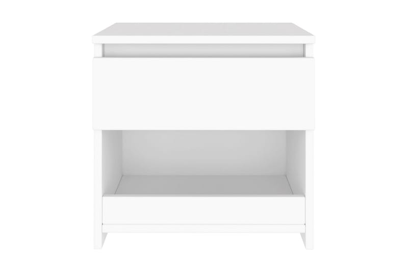 Nattduksbord vit 40x30x39 cm spånskiva - Vit - Möbler - Bord - Sängbord & nattduksbord