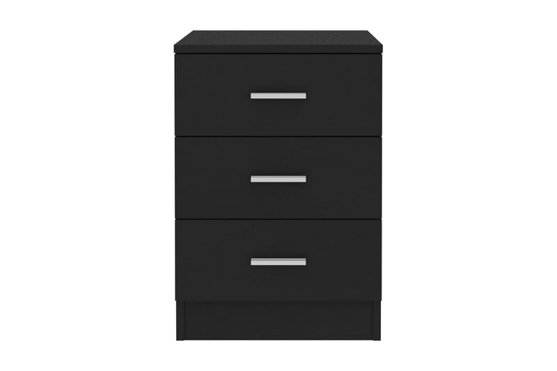 Sängbord svart 38x35x56 cm spånskiva - Svart - Möbler - Bord - Sängbord & nattduksbord