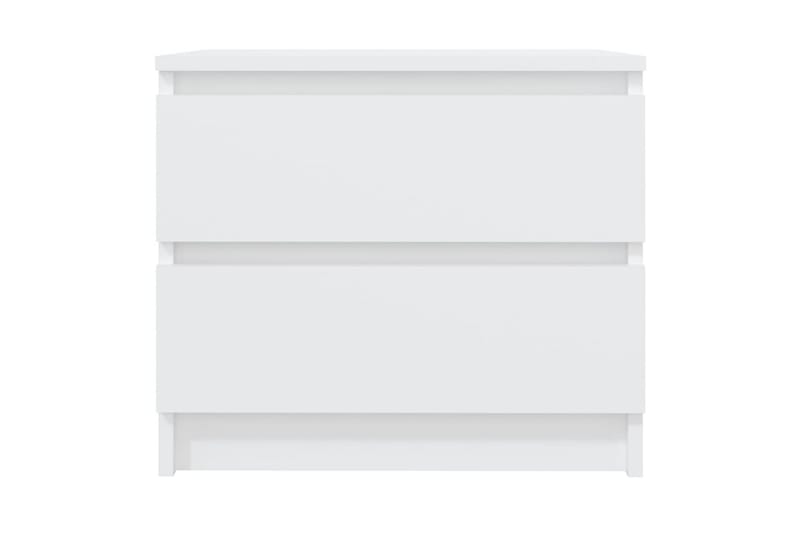 Sängbord vit 50x39x43,5 cm spånskiva - Vit - Möbler - Bord - Sängbord & nattduksbord