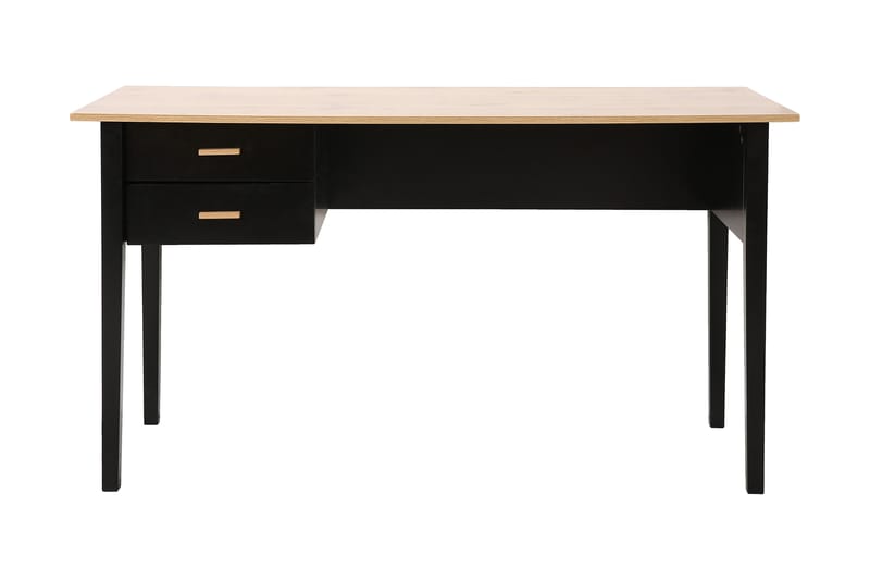 Selbecke Datorbord 140 cm med 2 Lådor - Natur/Svart - Möbler - Bord - Skrivbord