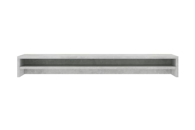 Skärmställ betonggrå 100x24x13 cm spånskiva - Grå - Möbler - Bord - Skrivbord