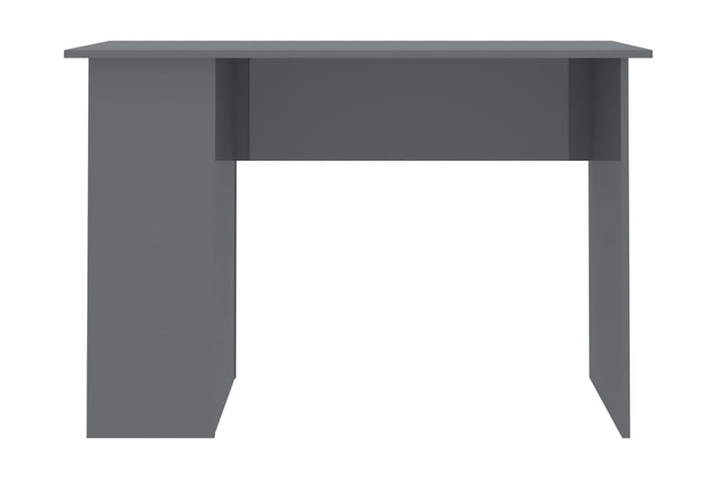 Skrivbord grå högglans 110x60x73 cm spånskiva - Grå - Möbler - Bord - Skrivbord