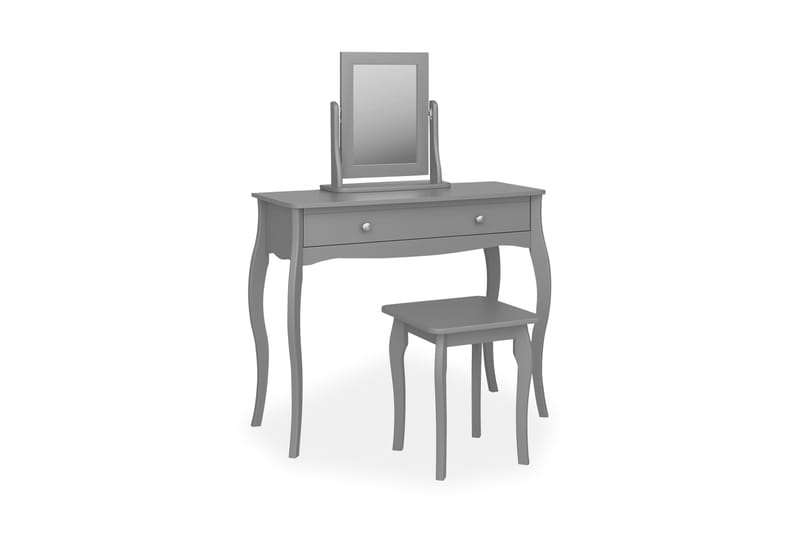 Baroque Sminkbord 100 cm - Grå - Möbler - Bord & matgrupper - Sminkbord & toalettbord - Sminkbord med spegel