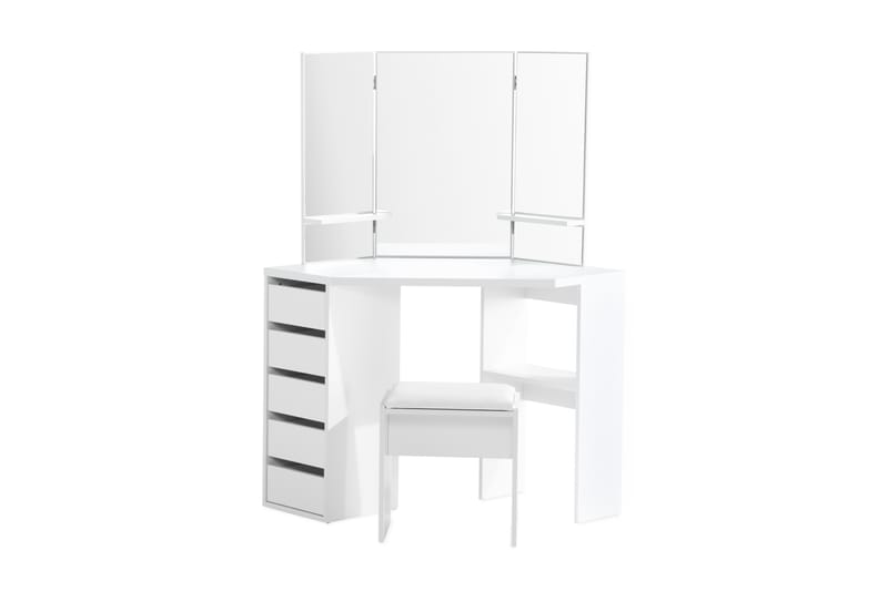 Hakebo Sminkbord 114 cm - Vit - Möbler - Bord & matgrupper - Sminkbord & toalettbord - Sminkbord med spegel