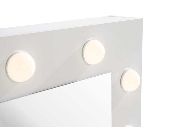 Hakebo Sminkbord 80 cm med LED-belysning - Vit - Möbler - Bord & matgrupper - Sminkbord & toalettbord