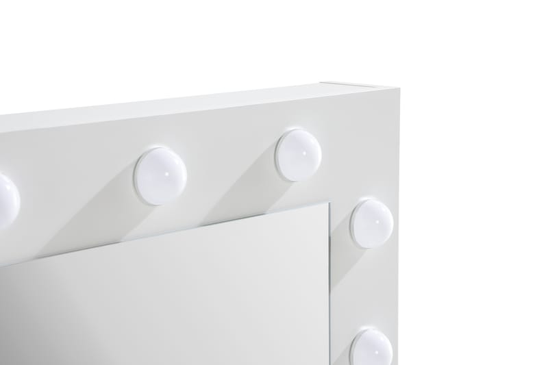 Hakebo Sminkbord 94 cm med LED-belysning - Vit - Möbler - Bord & matgrupper - Sminkbord & toalettbord