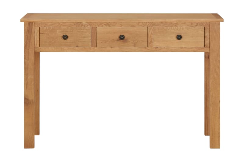Sminkbord 110x40x75 cm massiv ek - Brun - Möbler - Bord & matgrupper - Sminkbord & toalettbord