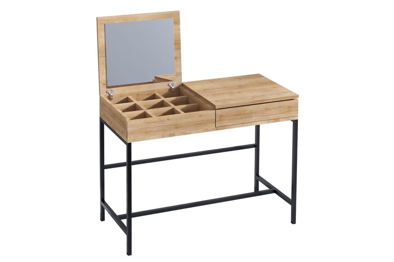 Sminkbord 45x100 cm - Natur/Svart - Möbler - Bord & matgrupper - Sminkbord & toalettbord