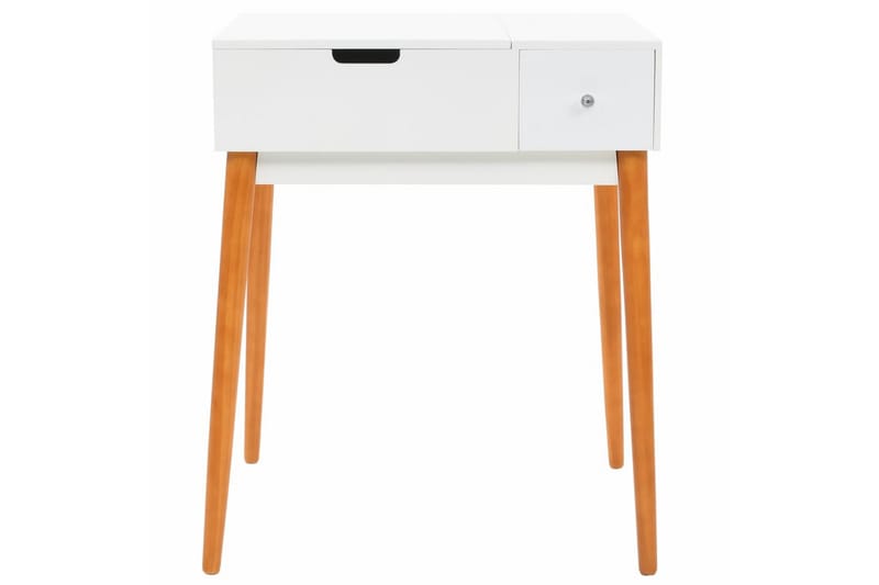 Sminkbord med spegel MDF 60x50x86 cm - Vit - Möbler - Bord & matgrupper - Sminkbord & toalettbord
